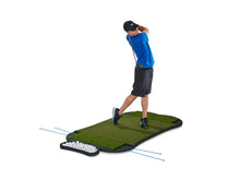 Load image into Gallery viewer, Fiberbuilt Hourglass Pro Studio Golf Mat Kit - Double Hitting, 6' x 4'