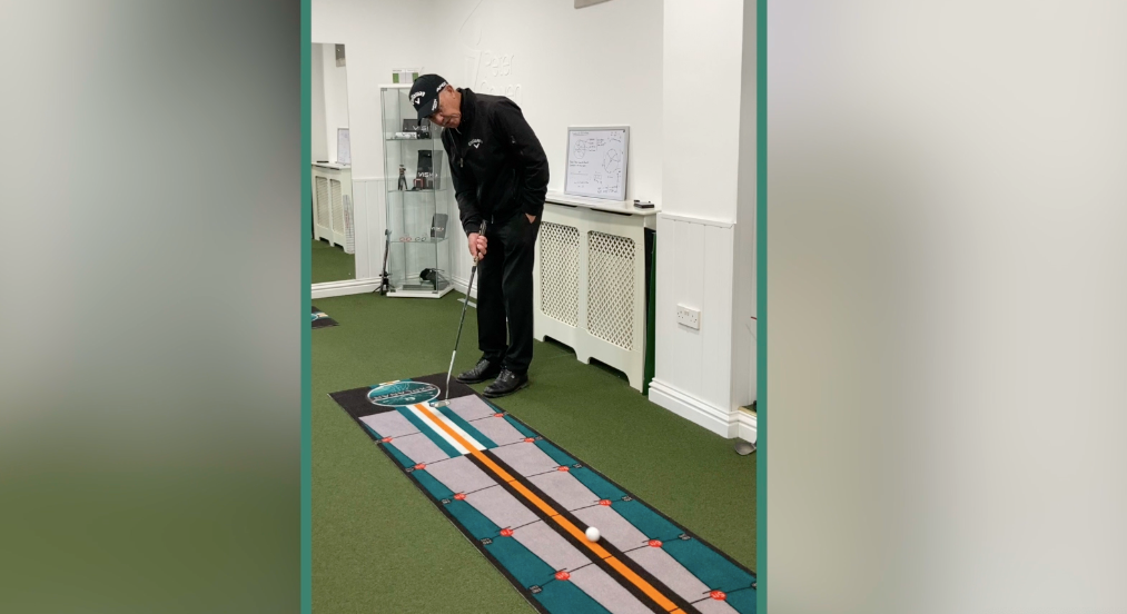 Explanar How Pete Cowen practises and coaches using the Explanar Putting Mat ...