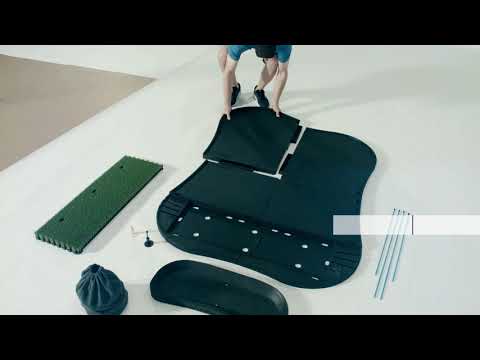 Explanar Fiberbuilt Hourglass Pro Studio Golf Mat Kit - Single Hitting, 5' x 4 ...