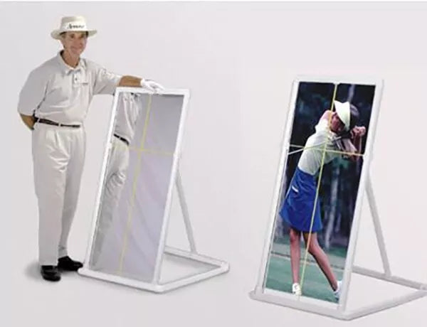 Explanar TrueShot PVC Golf Mirror - Full Length 2'x4' Golf Training Mirror ...